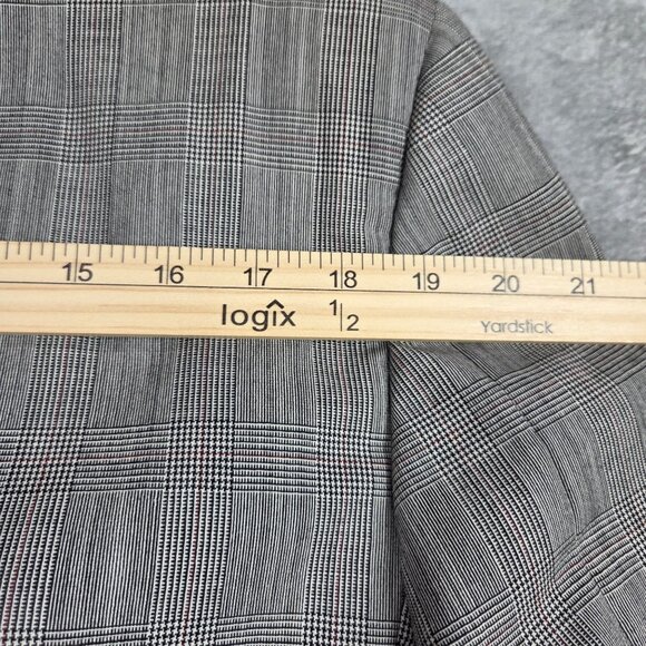 Vintage Hickey Freeman Sport Coat Mens 42R Gray Glen Plaid Wool Blazer Jacket - Picture 13 of 14